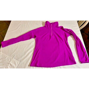 Columbia 1/4 Zip Pullover Top Magenta Womens Size Small